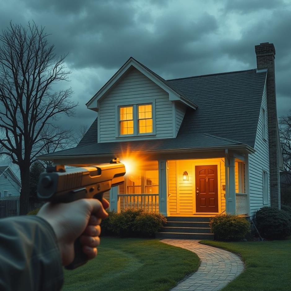 Dream : Your house being shot at with a gun in a dream