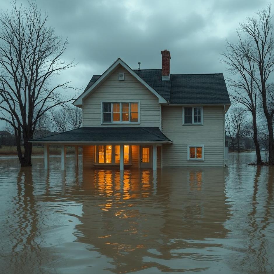 Dream : Your house flooded with muddy water in your dream