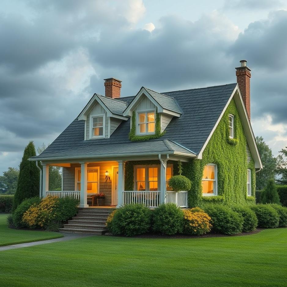 Dream : Your house green in a dream