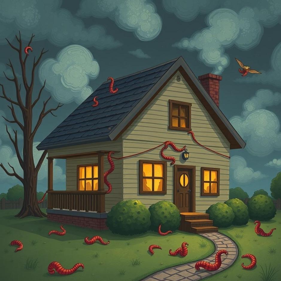 Dream Dictionary : Your house infested with worms in your dream