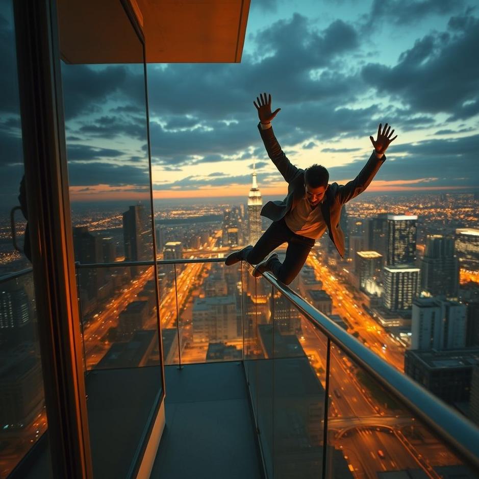 Dream : Your husband fall from the balcony in your dream