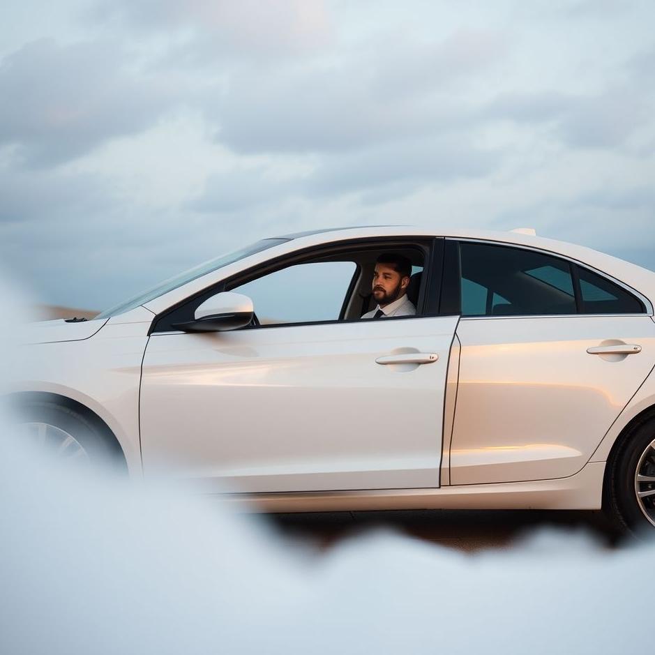 Dream : Your husband getting into a white car in your dream