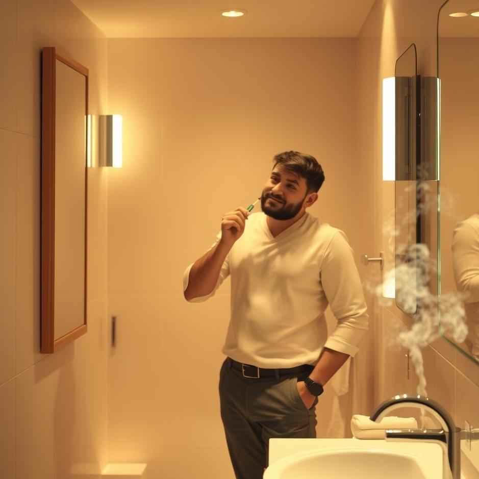 Dream : Your husband in the bathroom in your dream