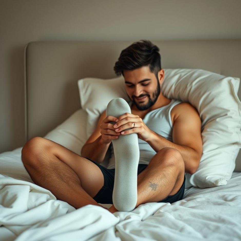 Dream : Your husband putting socks on his feet in a dream