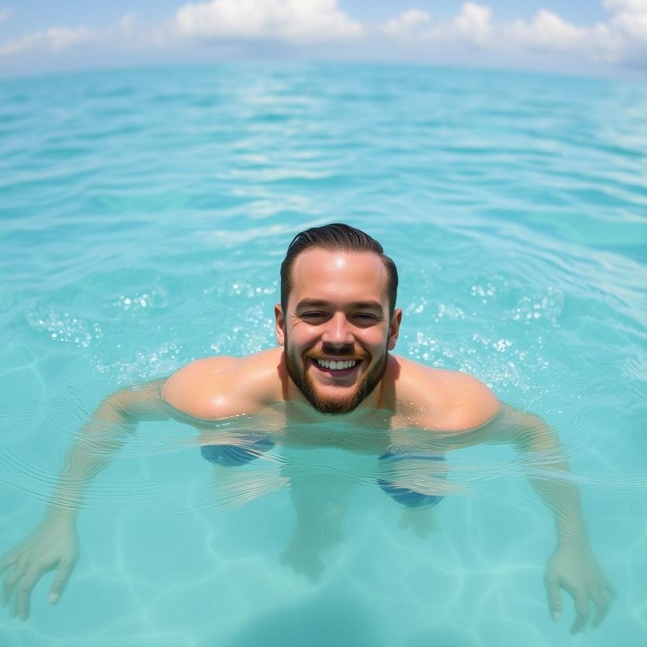 Dream : Your husband swimming in your dream