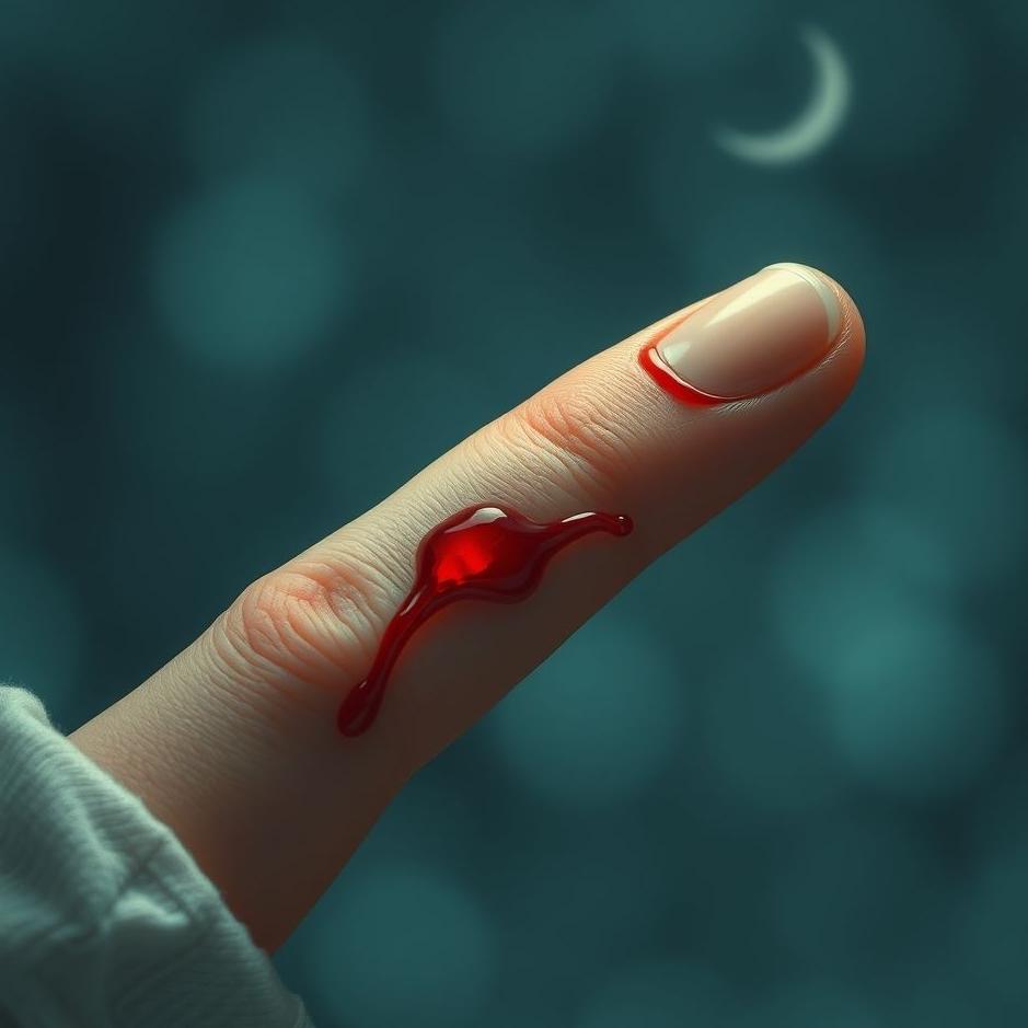 Dream : Your index finger bleeding in a dream