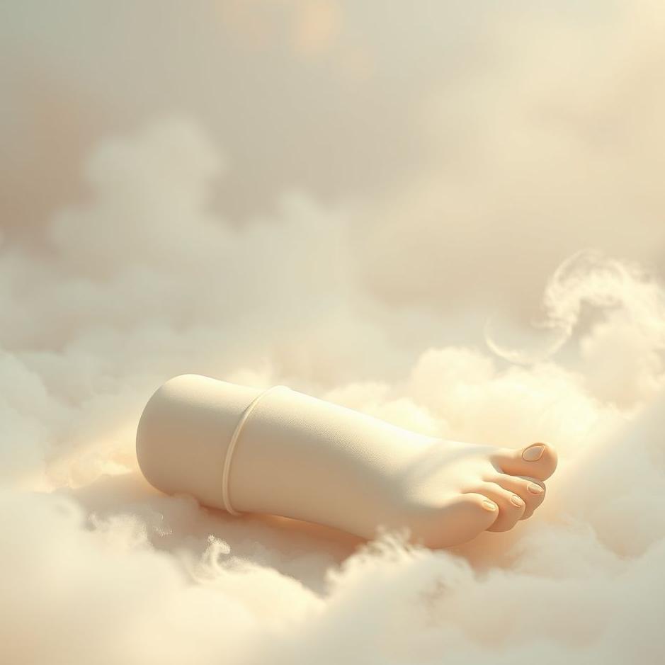 Dream : Your left foot in a cast in a dream