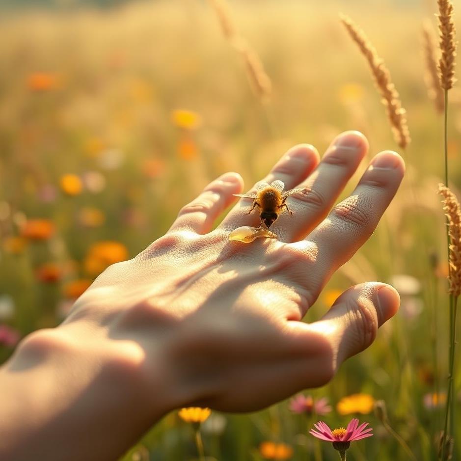 Dream : Your left hand stung by a bee in a dream