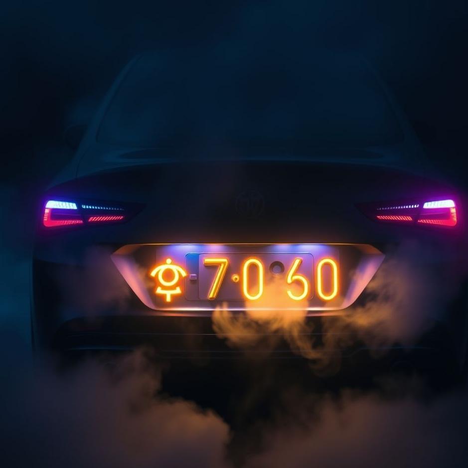 Dream : Your license plate changing in a dream