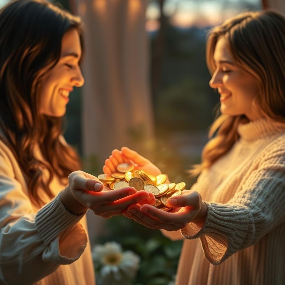 Dream : Your loved one give you coins in your dream