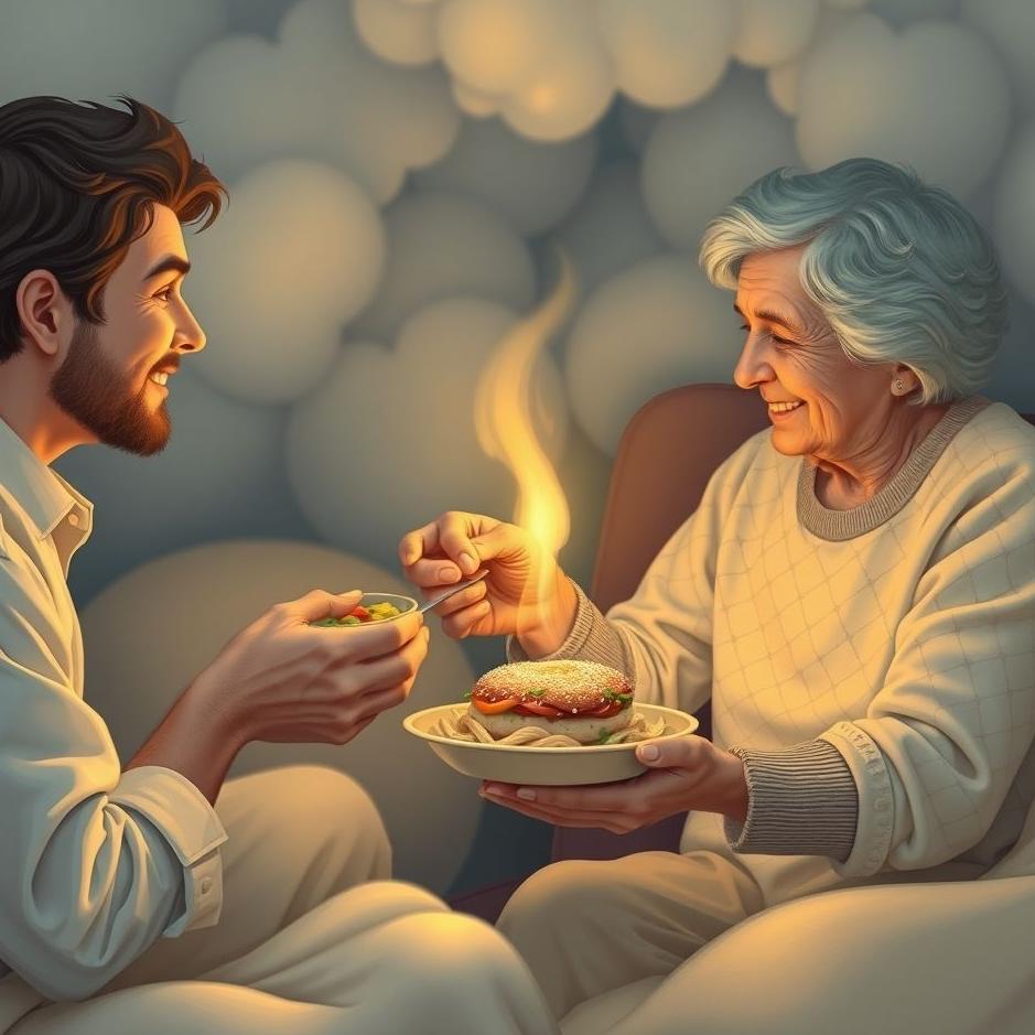 Dream : Your loved one giving you food in your dream