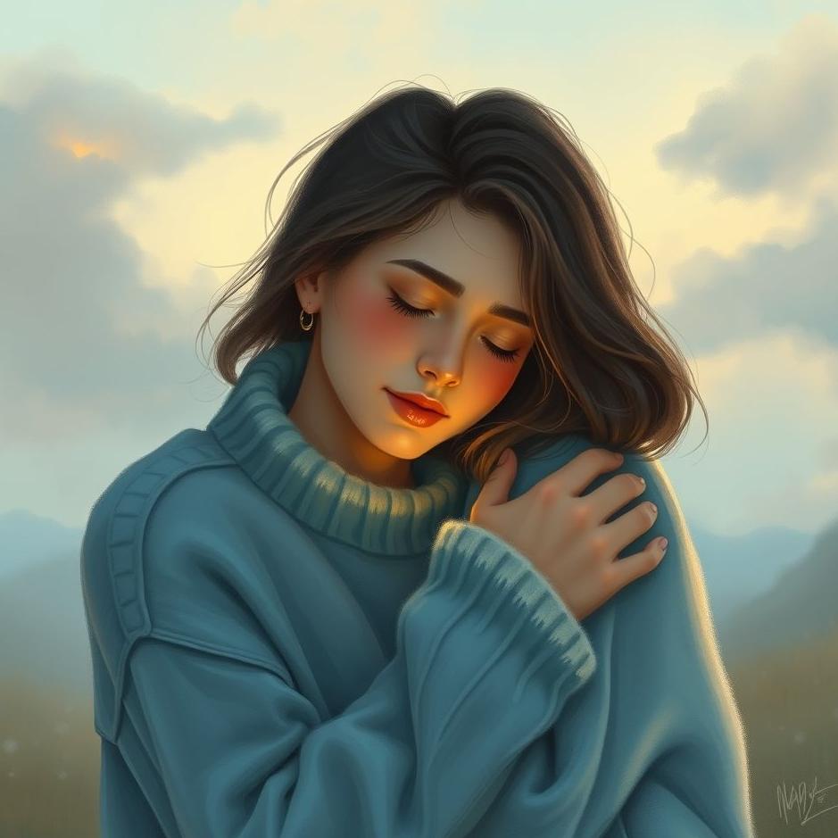 Dream : Your loved one in a blue sweater in your dream