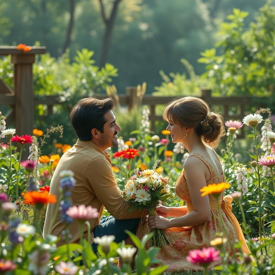 Dream : Your loved one in a garden in a dream