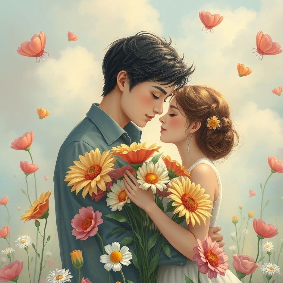 Dream : Your loved one with flowers in your dream