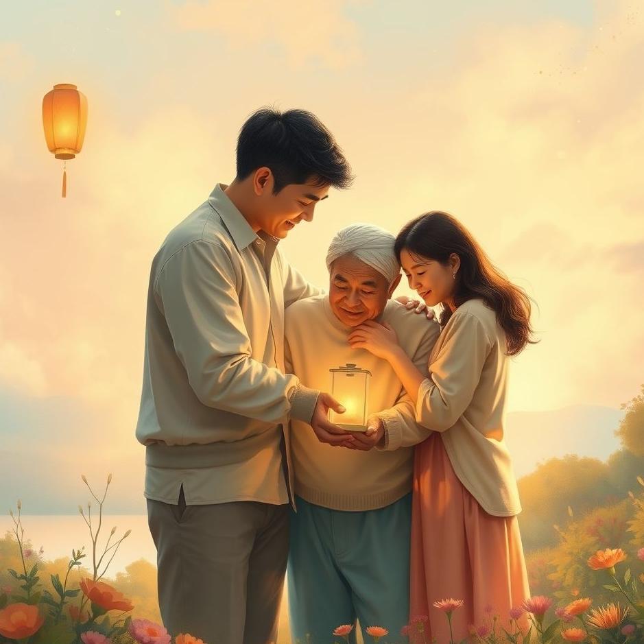 Dream : Your loved one with your family in a dream