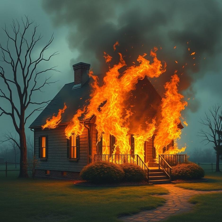 Dream : Your lover's house burning down in a dream