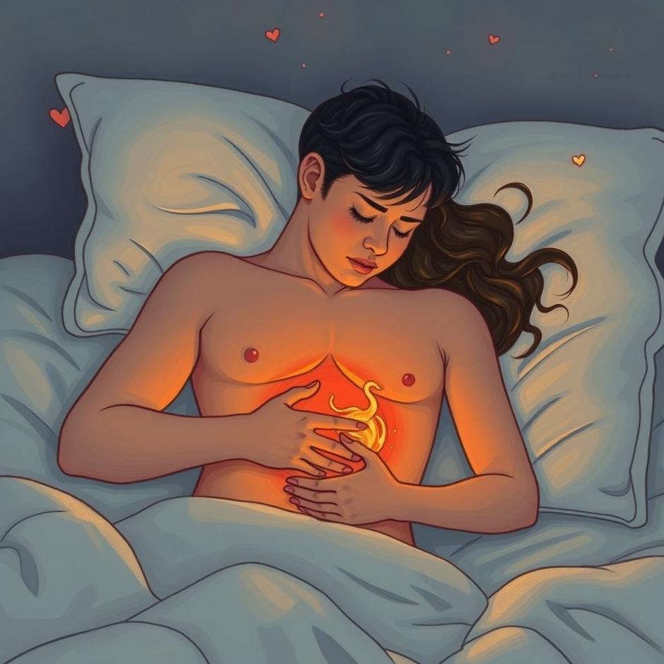 Dream : Your lover's stomach hurts in a dream
