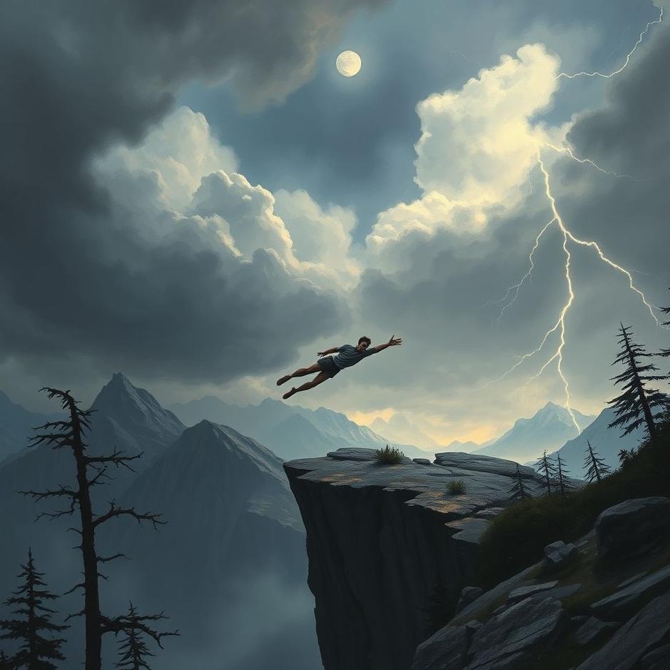 Dream : Your lover falling off a cliff in your dream