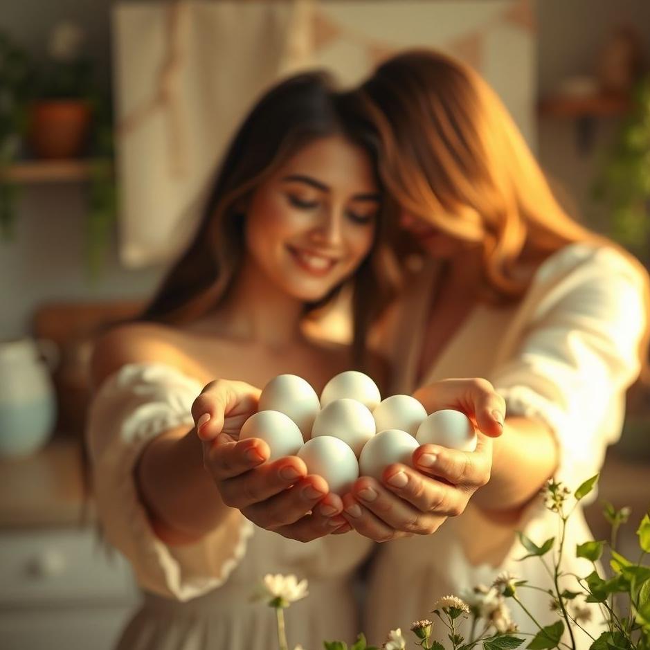 Dream : Your lover giving eggs in your dream