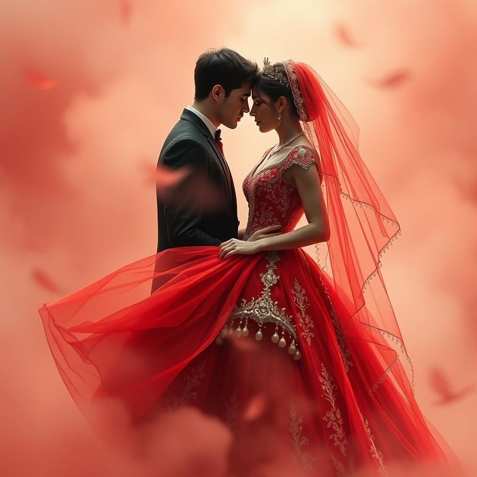 Dream : Your lover in a red wedding dress in a dream