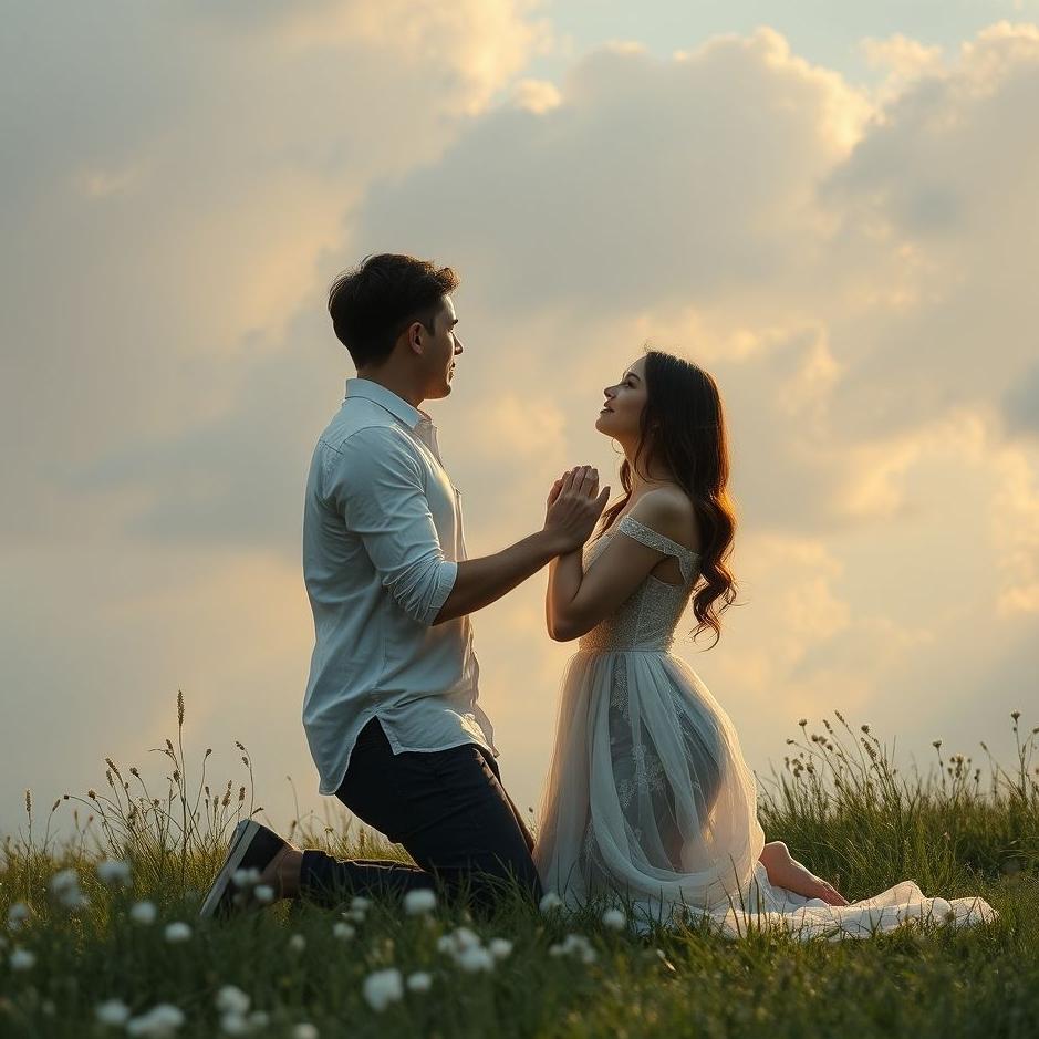 Dream : Your lover kneeling in a dream