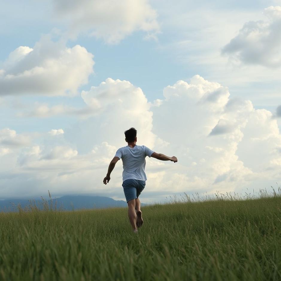 Dream : Your lover running from behind in your dream