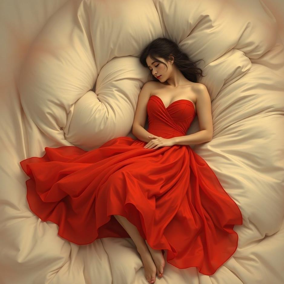 Dream : Your lover wearing a red dress in your dream