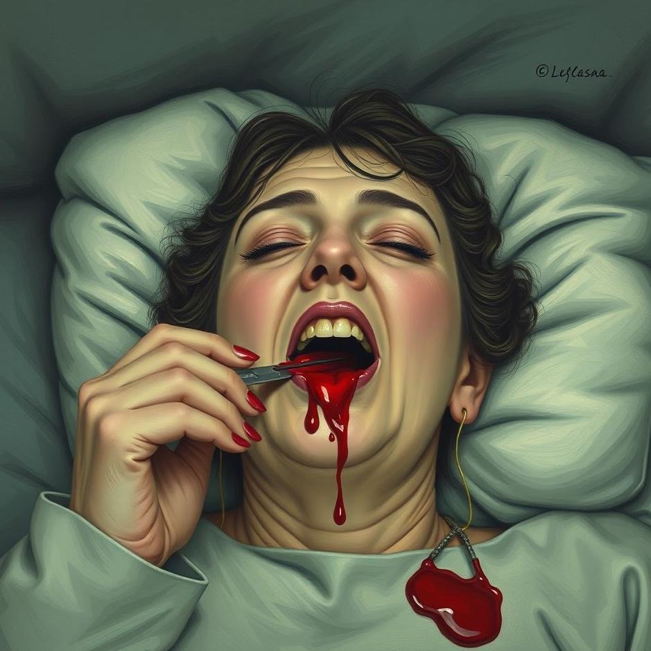 Dream : Your mother-in-law bleeding from the mouth in a dream