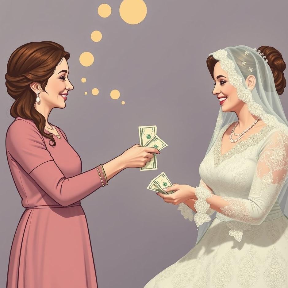Dream : Your mother-in-law giving money to your bride in a dream