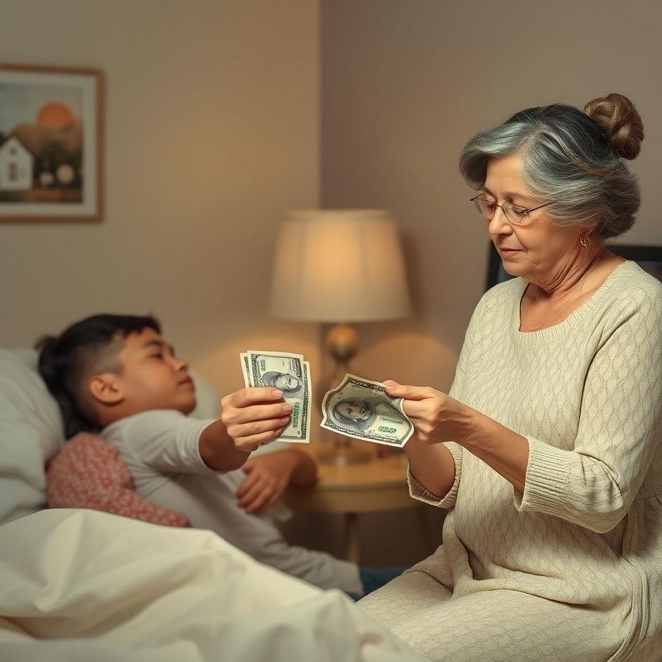 Dream : Your mother-in-law giving you paper money in your dream