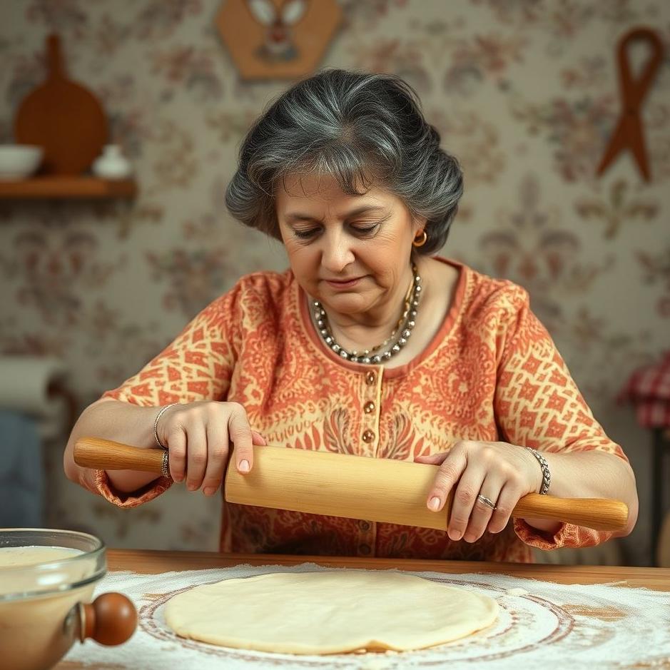 Dream : Your mother-in-law rolling dough in your dream