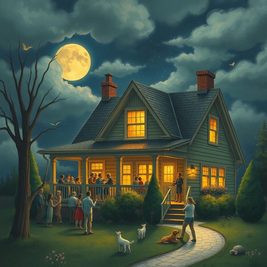 Dream : Your neighbor's house crowded in your dream