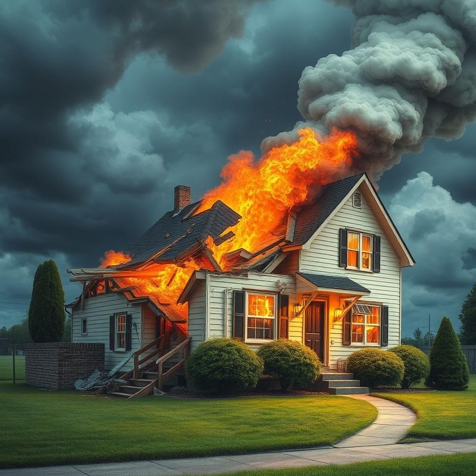 Dream : Your neighbor's house destroyed in a dream