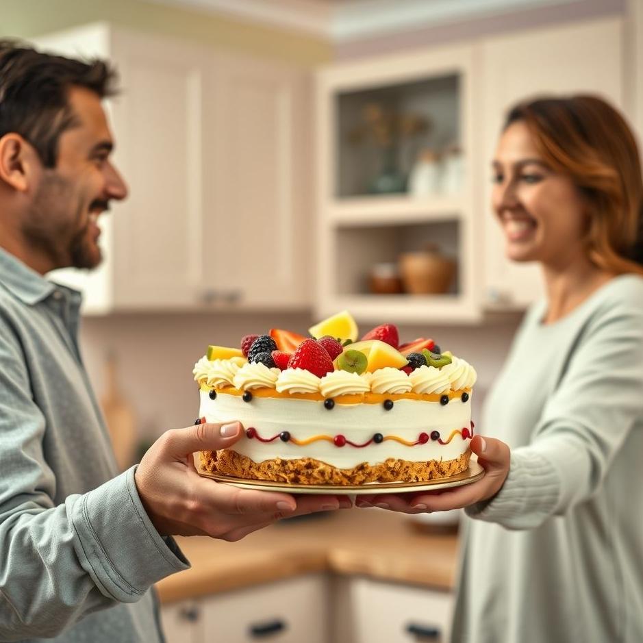 Dream : Your neighbor bring you a cake in your dream