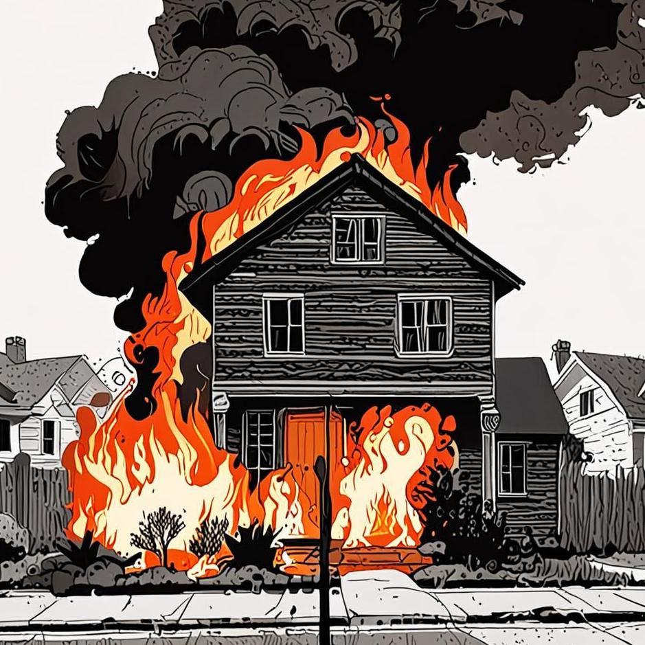 Dream : Your neighbor burning in a dream