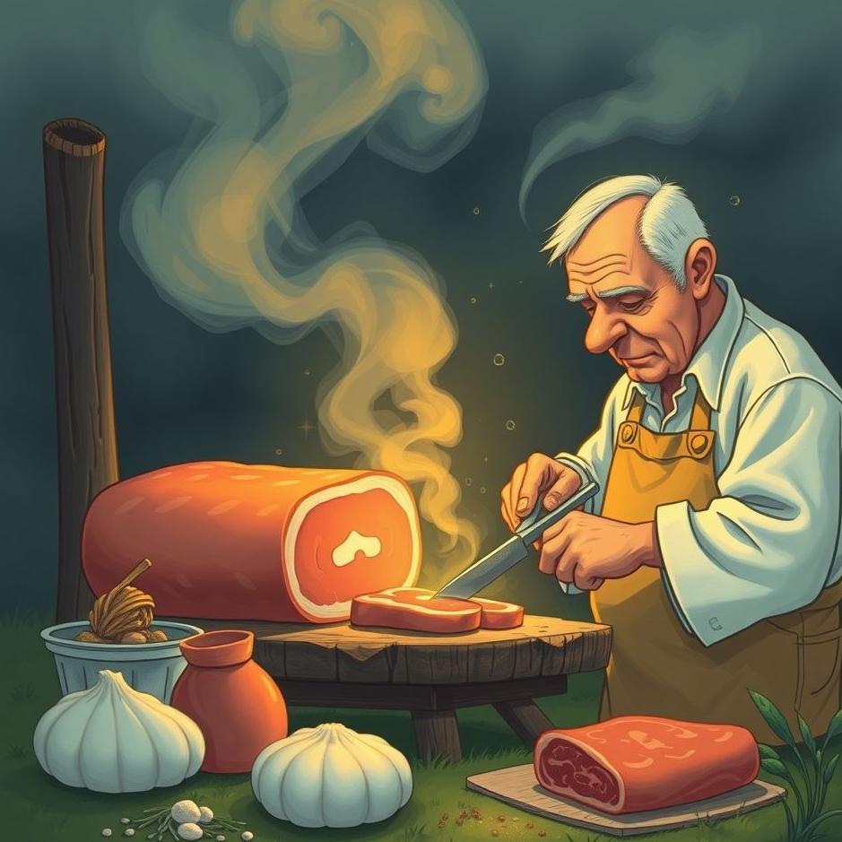 Dream : Your neighbor cutting meat in a dream