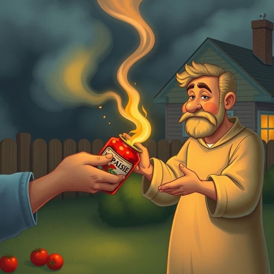 Dream : Your neighbor giving you tomato paste in your dream