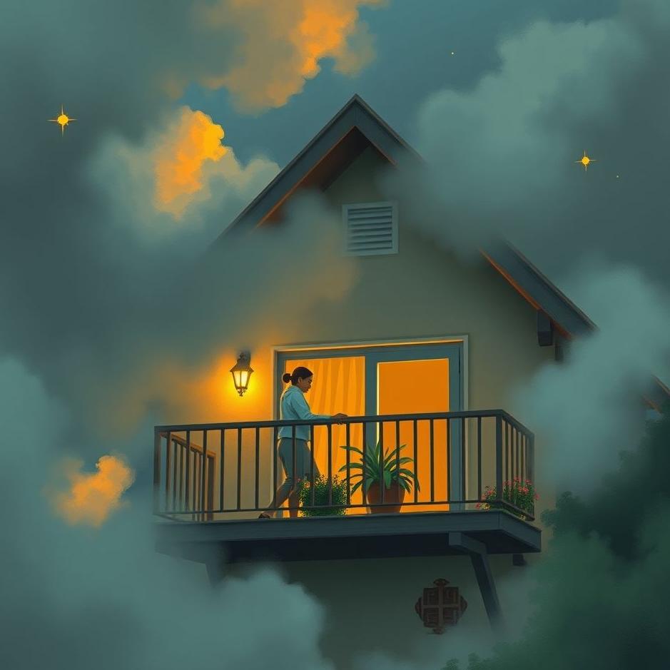 Dream : Your neighbor on the balcony in a dream