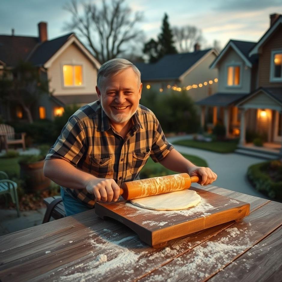 Dream : Your neighbor rolling dough in your dream