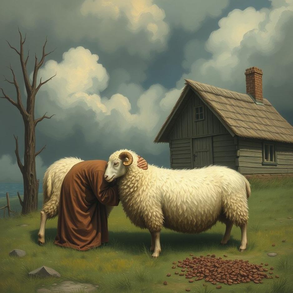 Dream : Your neighbor slaughtering a sheep in a dream