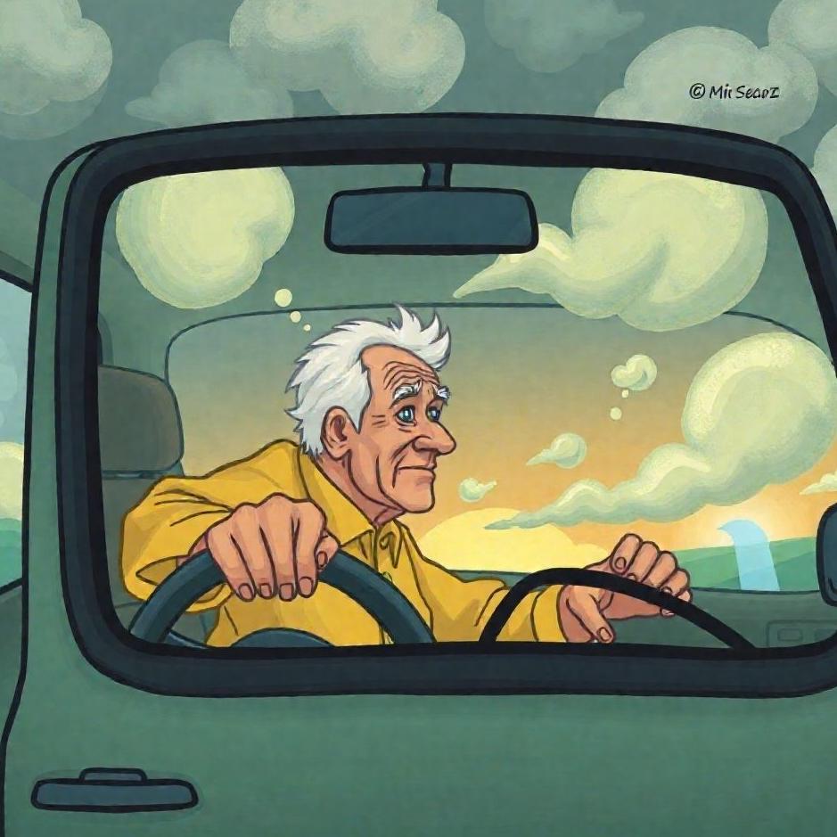 Dream : Your old friend driving a car in a dream