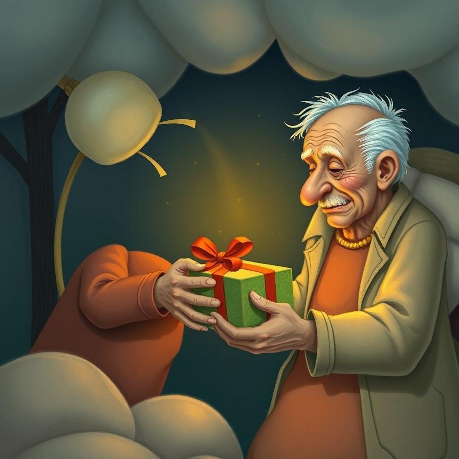 Dream : Your old neighbor giving you a gift in your dream