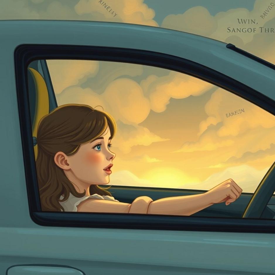 Dream : Your own daughter driving a car in a dream