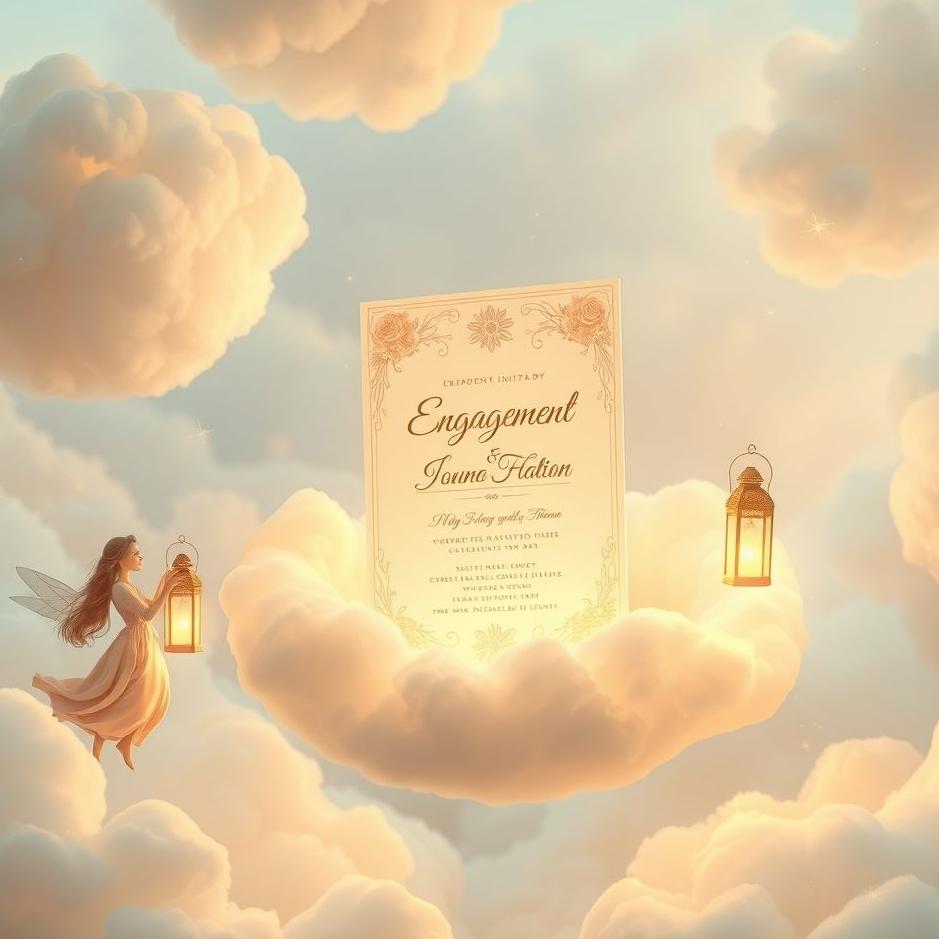 Dream : Your own engagement invitation in a dream