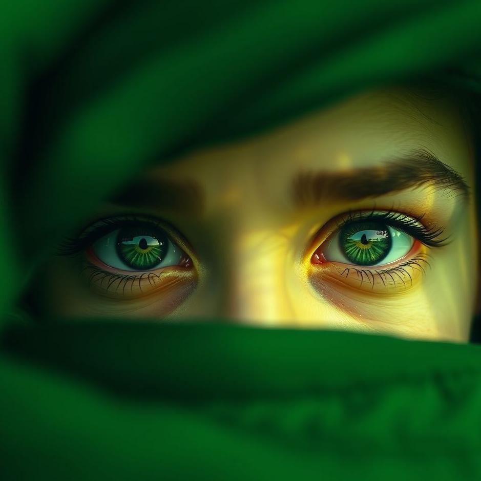 Dream : Your own eyes green in a dream