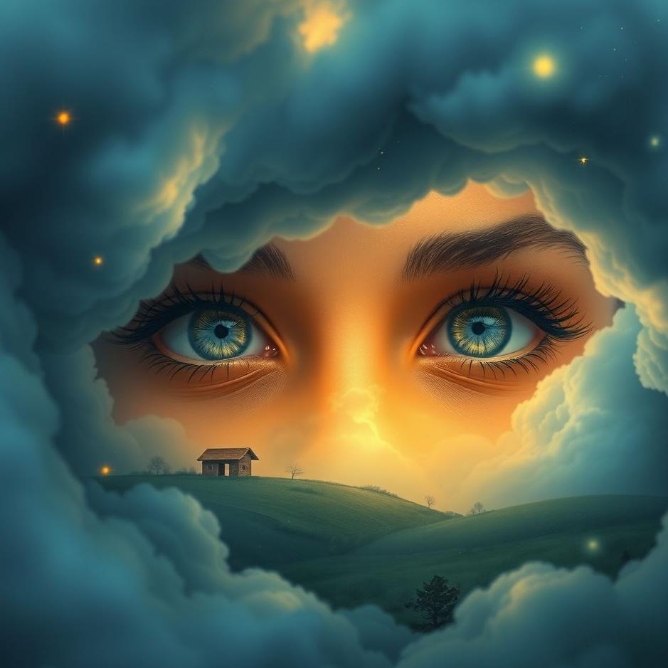 Dream : Your own eyes very beautiful in a dream