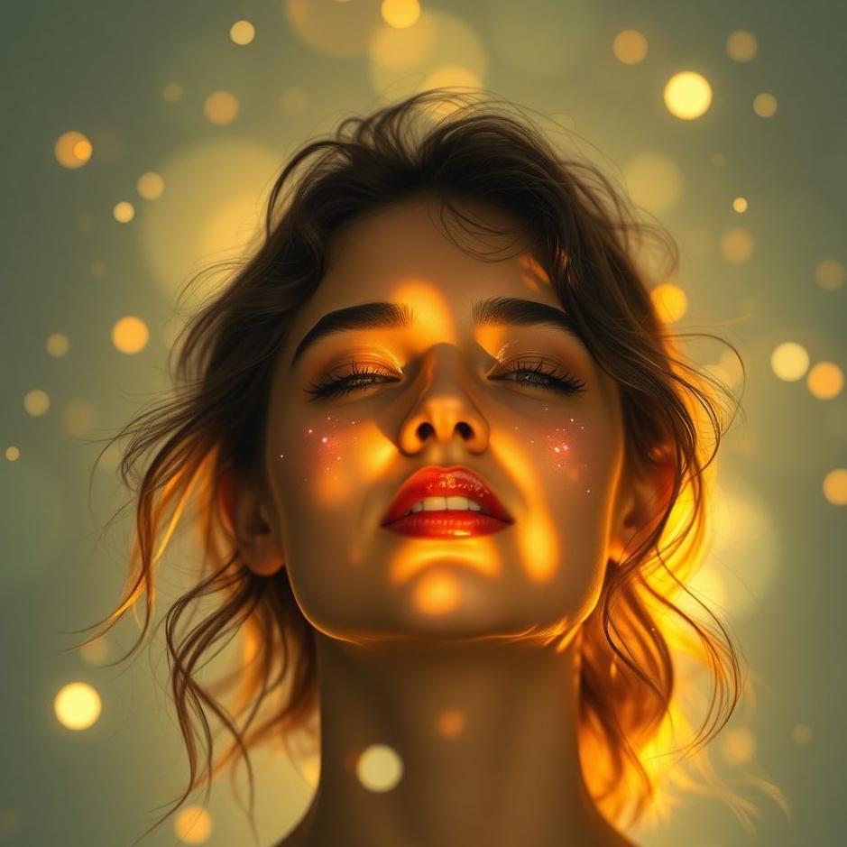 Dream : Your own face bright in a dream