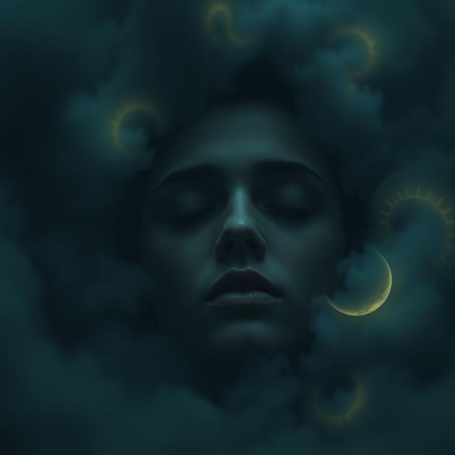 Dream : Your own face darkening in a dream
