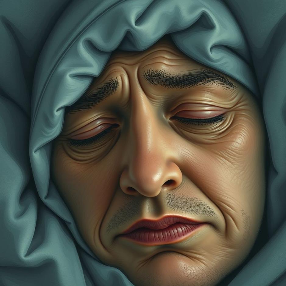 Dream : Your own face wrinkled in a dream