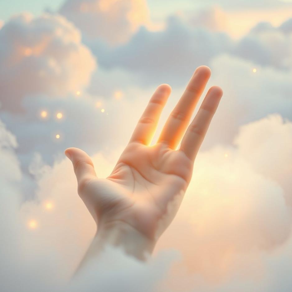 Dream : Your own hand beautiful in a dream